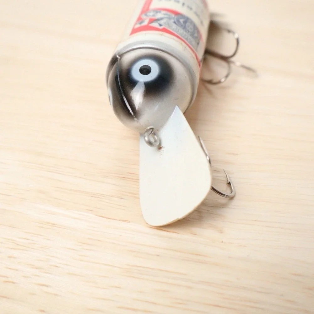 VTG HEDDON BIG BUD FISHING LURE CRANKBAIT Budweiser Beer Can Collectible
